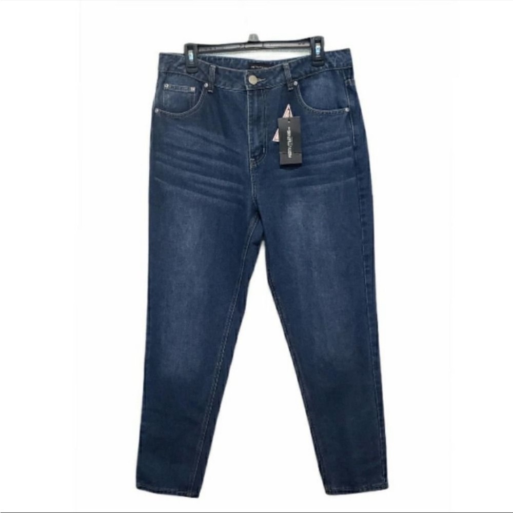 Pretty Little Things Bum Rip Mid Wash Mom Jeans